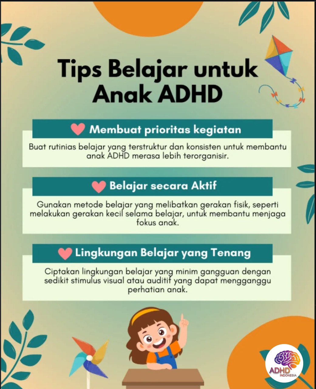 Strategi Belajar yang Cocok untuk Anak ADHD di Kabupaten Pulang Pisau